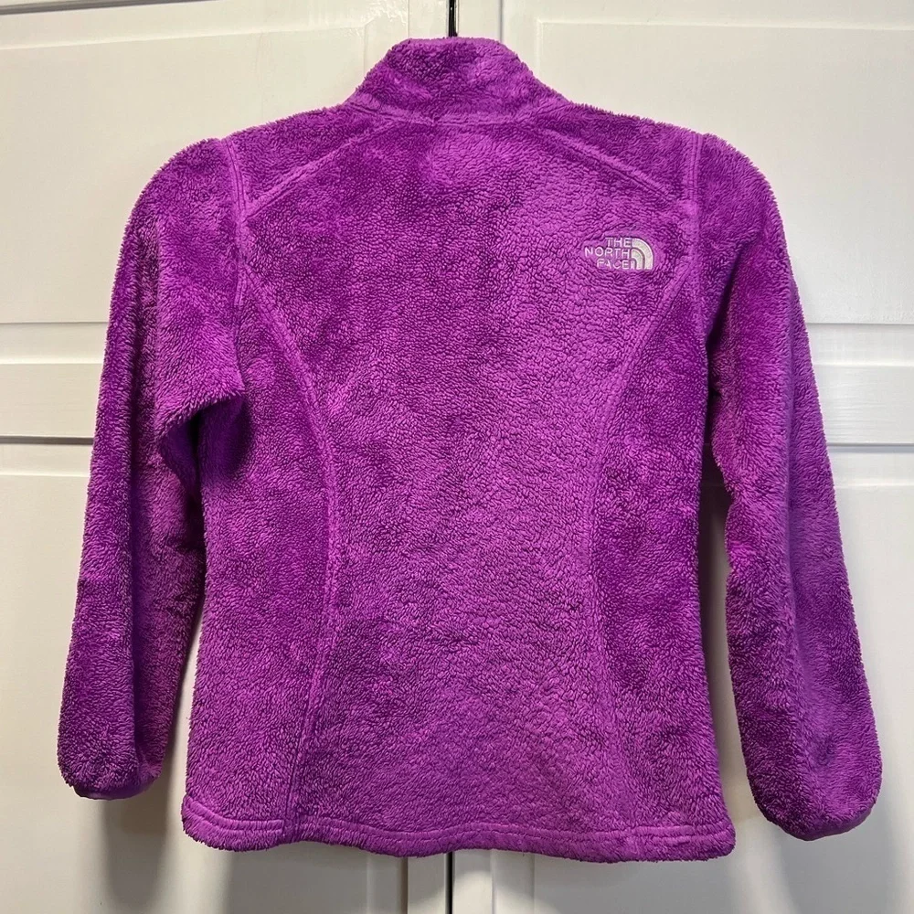 The North Face Full Zip Fleece Jacket Size Girls Medium (10-12) Color Purple